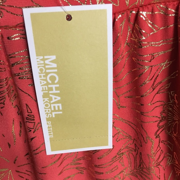 New MICHAEL Michael Kors Petite Maxi Chain Dress - Picture 5 of 6